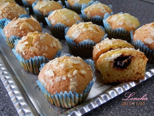 muffiny s povidly a tvarohem