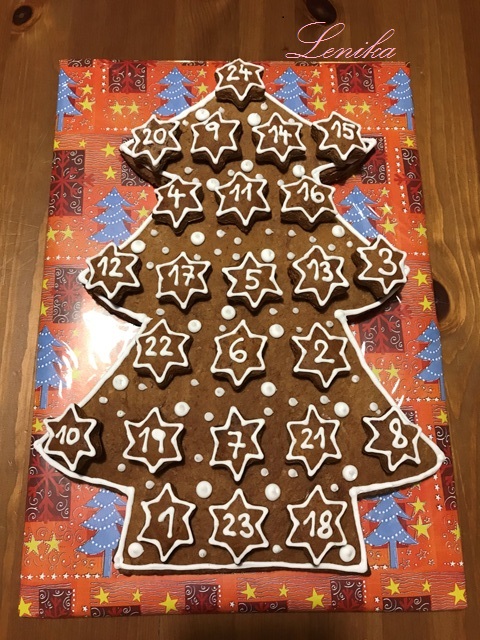 adventní kalendář stromek