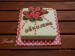 dort čtverec s růžičkami